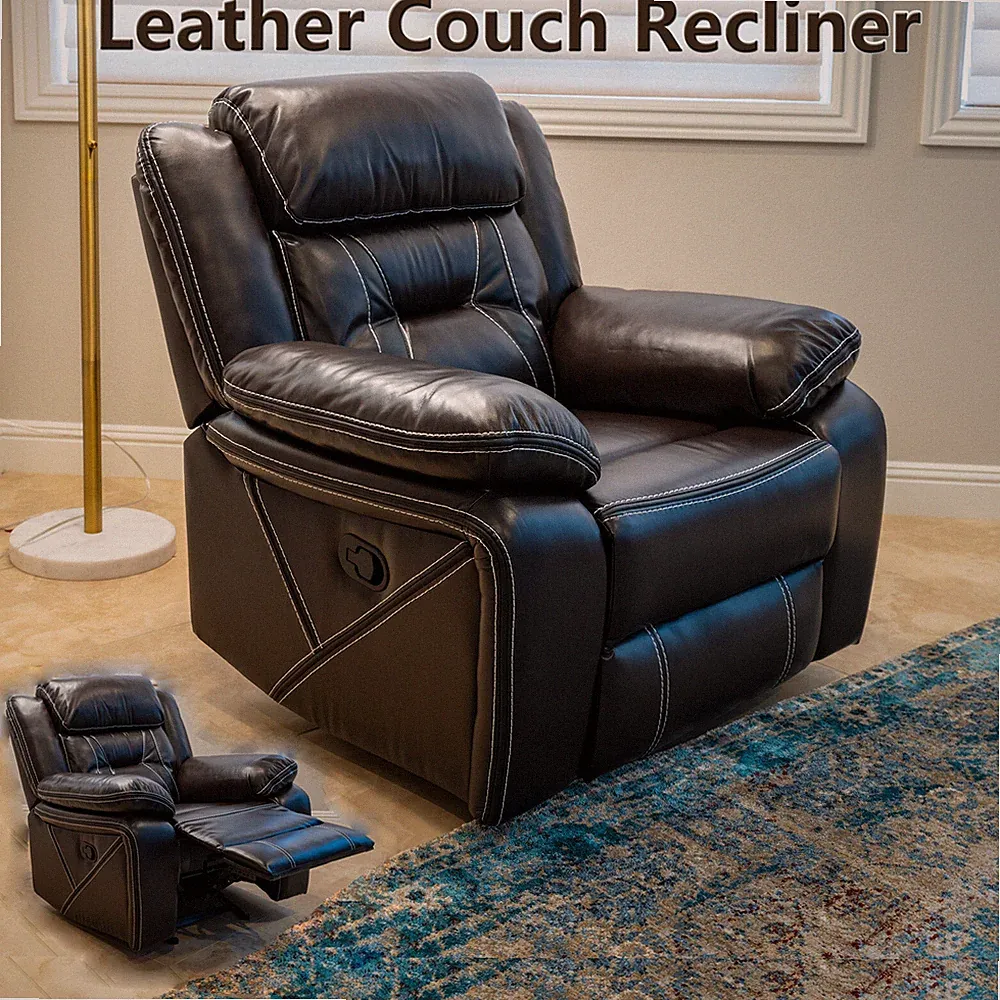 Recliner Chair Reclining Sofa Couch Sofa PU Leather Home Home Theater Seating US
